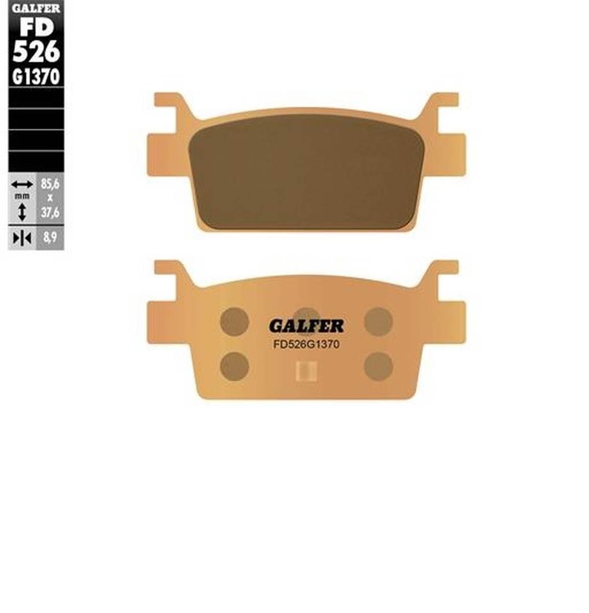 Galfer Klocki Hamulcowe Kh719 Spiek Metaliczny Złote Kymco Ak 550 '17-'23