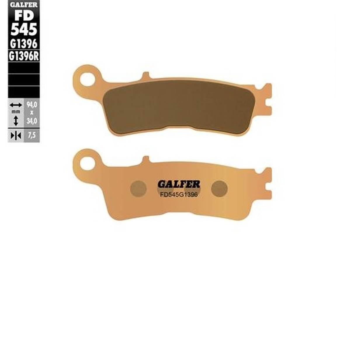 Galfer Klocki Hamulcowe Kh755 Spiek Metaliczny Złote Off Road Przód Fantic