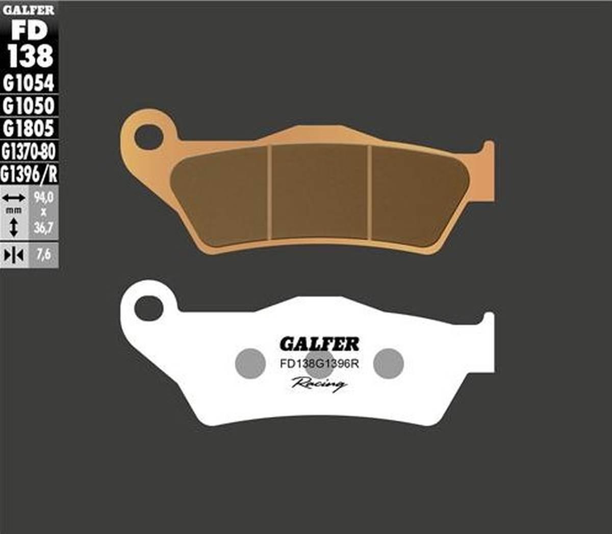Galfer Klocki Hamulcowe Kh181 Spiek Metaliczny Złote Off Road Racing Ktm Sx