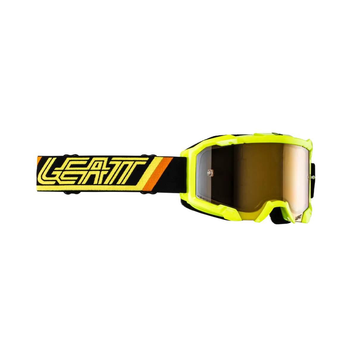 Leatt Gogle Velocity 4.5 Iriz Citrus Bronze Uc 68% - Kolor Żółty/Czarny/Pom