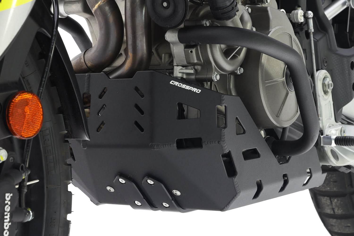 Crosspro Osłona Silnika Aluminiowa Aprilia Tuareg 660 '22- Kolor Czarny Mat
