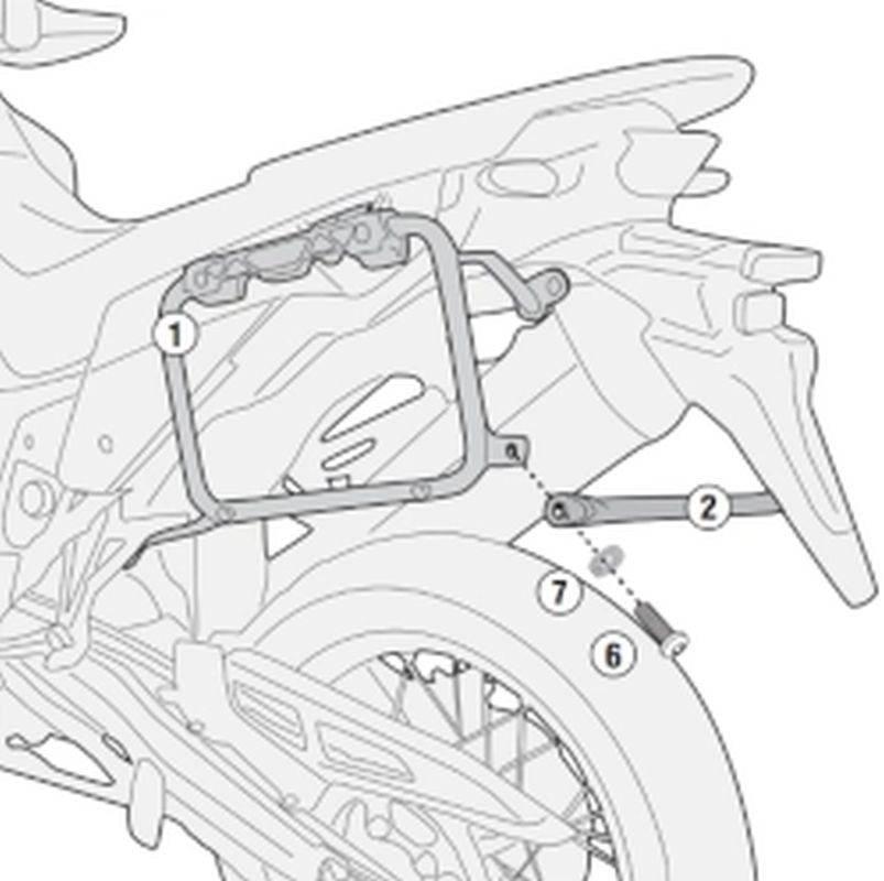 Kappa Stelaż Kufrów Bocznych Monokey Honda Xl 750 Transalp '23-'25 - Równie