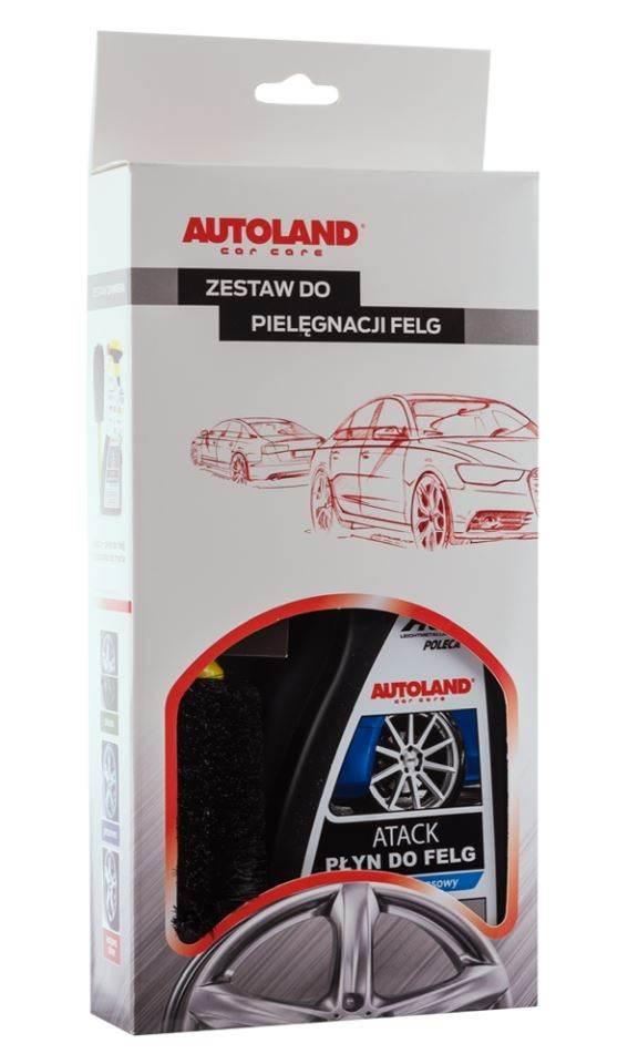 Autoland Zestaw Do Pielęgnacji Felg Atack - Płyn Do Felg + Szczotka Do Felg