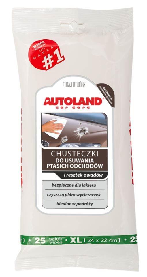 Autoland Chusteczki Do Usuwania Ptasich Odchodów I Pozostałości Owadów 25 S
