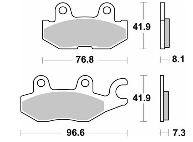 Sbs Klocki Hamulcowe Kh674 Off-Road Sinter Kolor Złoty Yamaha Yxc/Yxm Vikin