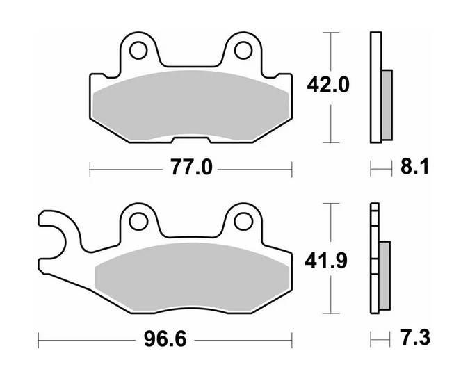 Sbs Klocki Hamulcowe Kh675 Off-Road Sinter Kolor Złoty Yamaha Yxc/Yxm Vikin