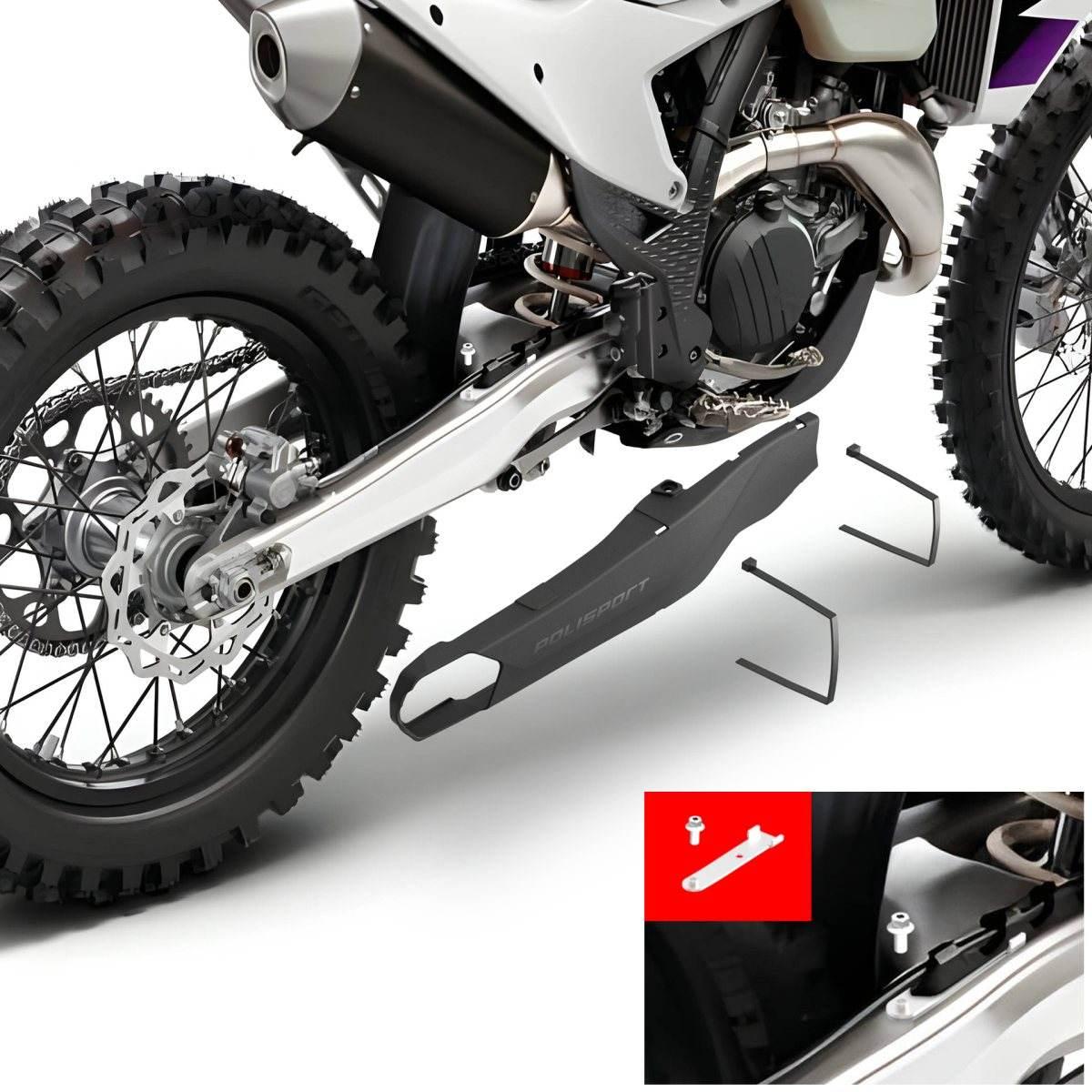 Polisport Osłona Wahacza Evo Komplet Ktm Exc/Exc-F/Xc-W/Xcf-W '24; Gas Gas - zdjęcie 2