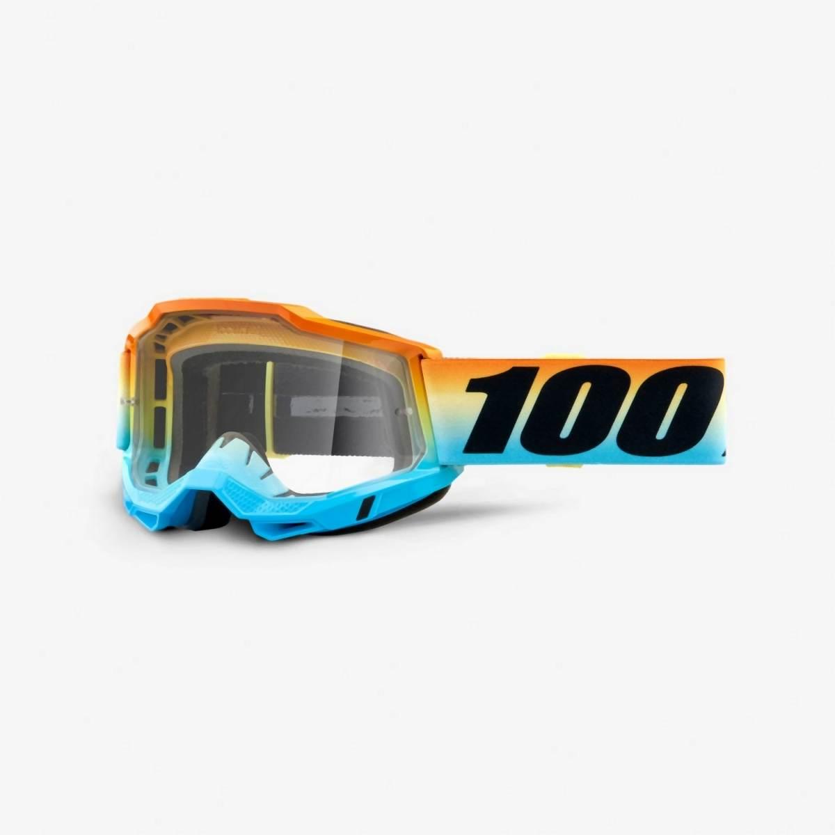 100 Procent Gogle Accuri 2 Youth Junior Sunset - Clear Lens - Kolor Niebies