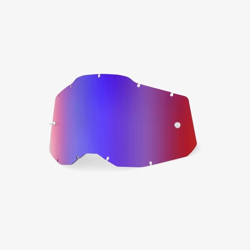100 Procent Rc2/Ac2/St2 Replacement Lens - Mirror Red/Blue - Szyba/Szybka D