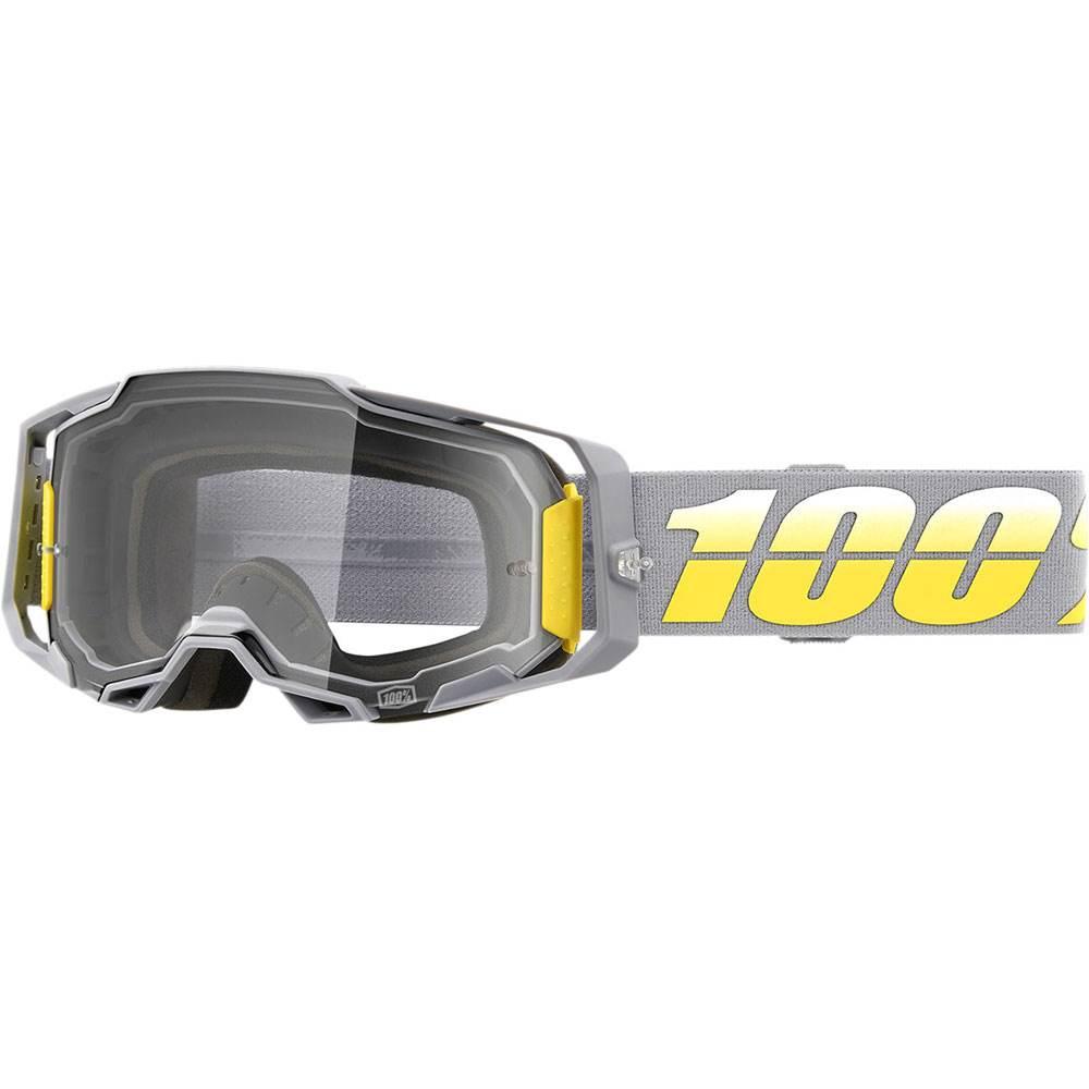 100 Procent Gogle Armega Complex - Clear Lens - Kolor Szary/Żółty Szybka Pr