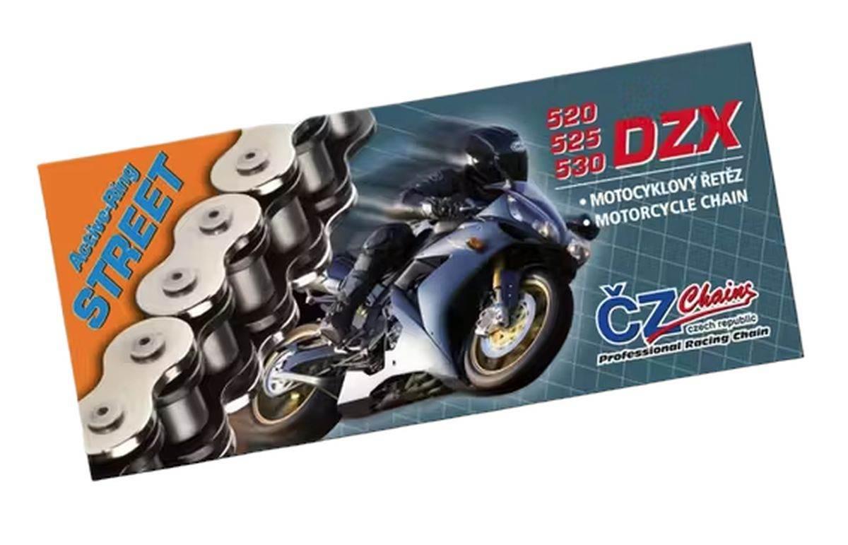 Cz Łańcuch Napędowy 525 Dzx 124 Ogniwa Active Ring X-Ring Chrom Do 1000 Ccm