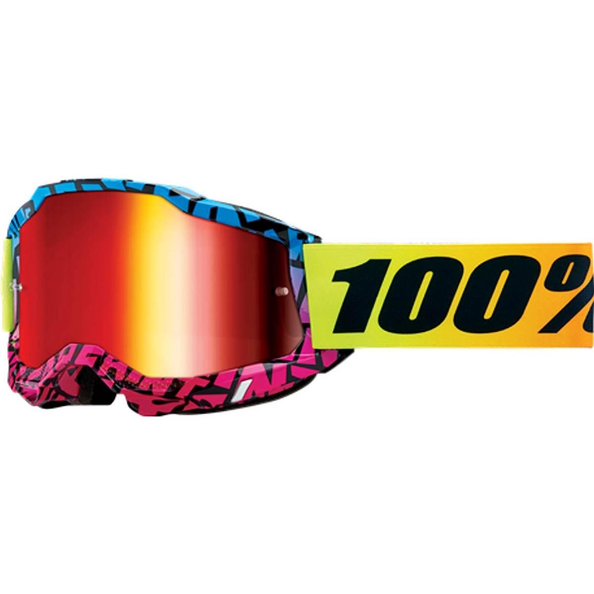 100 Procent Gogle Accuri 2 Kb43 - Ken Block Edition Dspray - Mirror Red Len