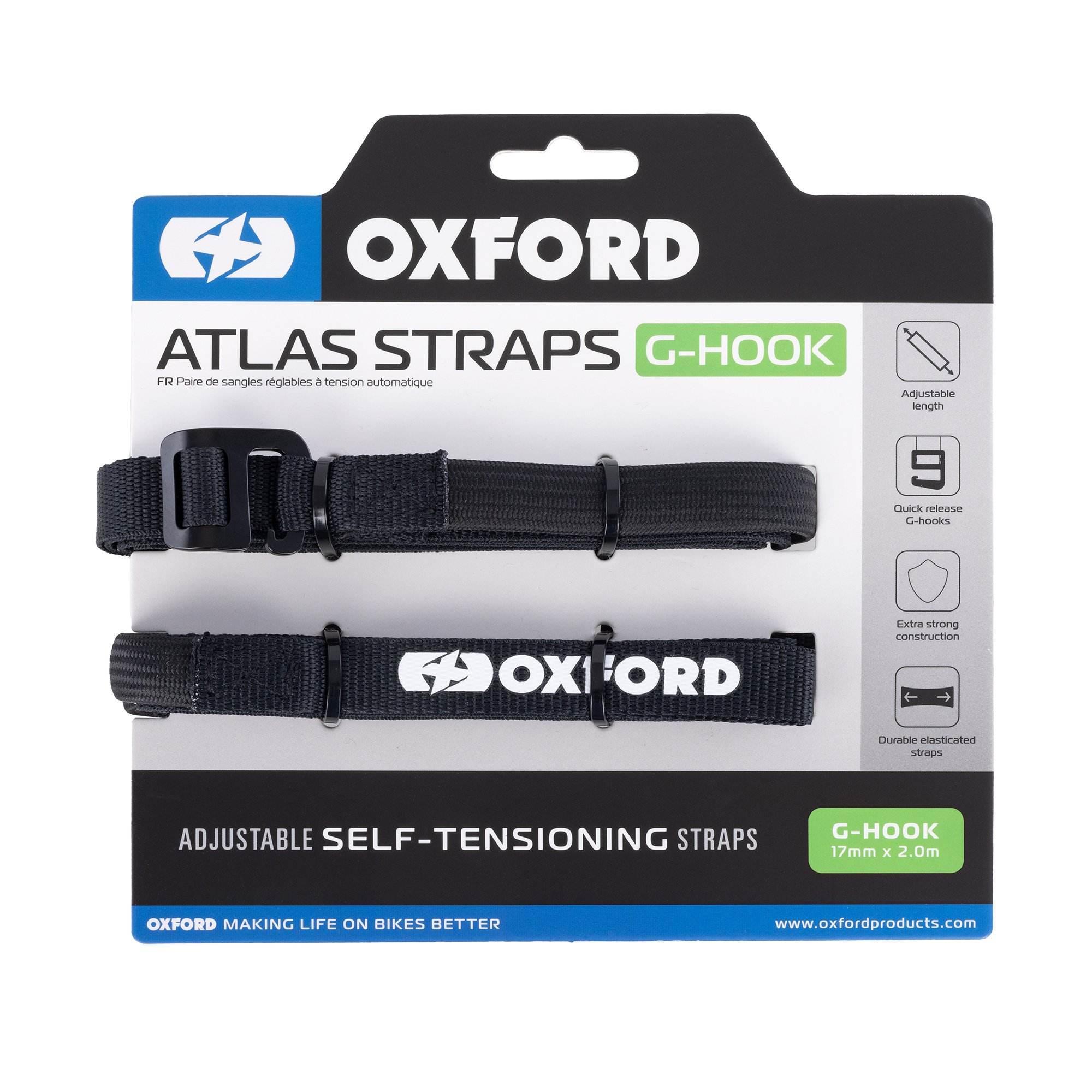 Oxford Pasy Transportowe Atlas G-Hook 17Mm X 2 M Kolor Czarny Stary Kod: Ro