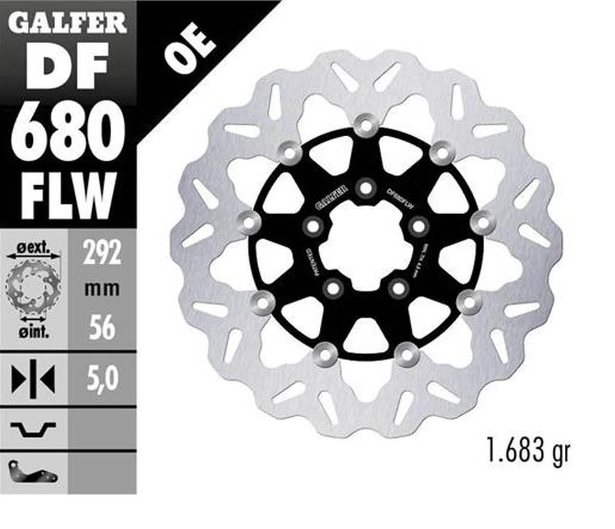 Galfer Tarcza Hamulcowa Przód Harley-Davidson 292X56X5 Wave Pływająca Patrz