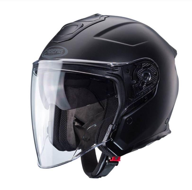 Caberg Kask Otwarty Jet Otwarty Flyon Ii Solid Black Kolor Czarny Mat Rozmi