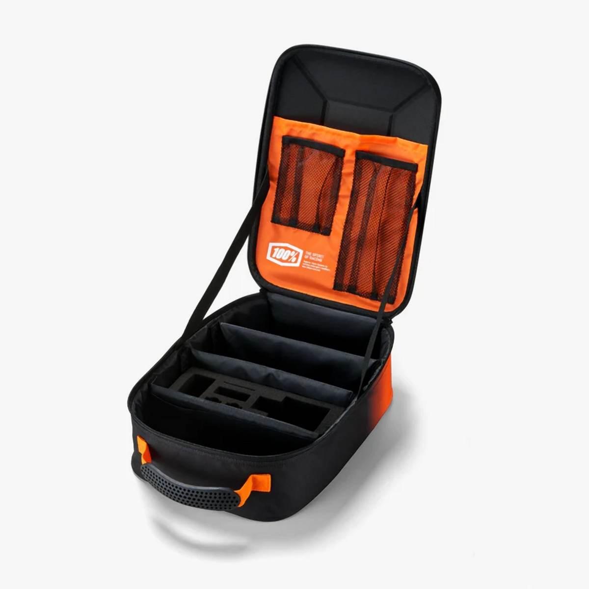 100 Procent Goggle Case Crush Black/Orange - Pudełko Etui Case Na Gogle - K - zdjęcie 2