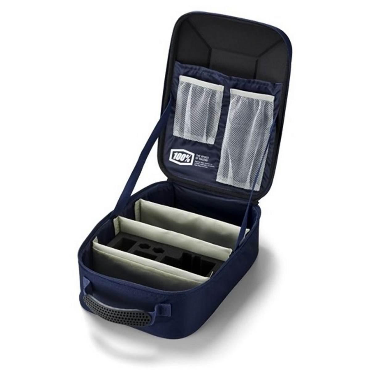 100 Procent Goggle Case Louis Navy/Grey - Pudełko Etui Case Na Gogle Kolor - zdjęcie 2