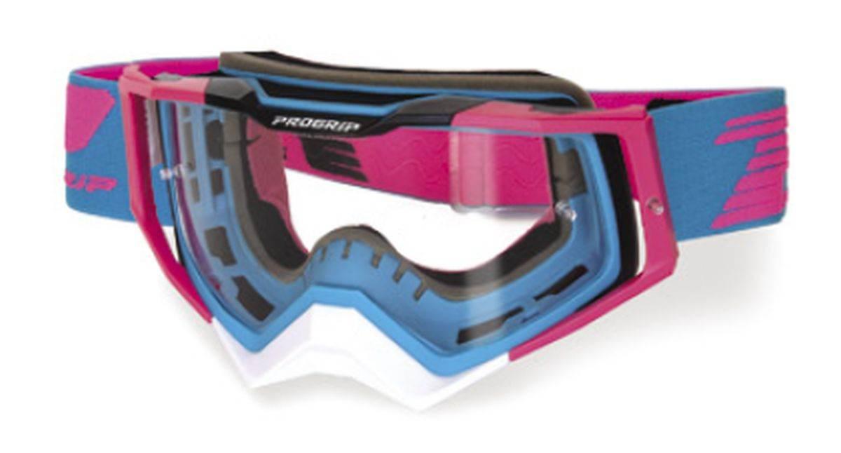 Progrip Gogle Pg3309-382 Tr Rapid Kolor Niebieski/Różowy/Biały Szyba Pg3329