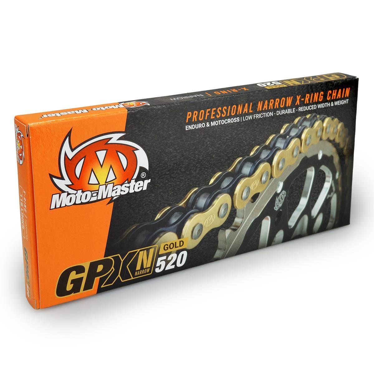 Moto-Master Łańcuch Napędowy Gpxn-520G Professional Narrow X-Ring Motocross