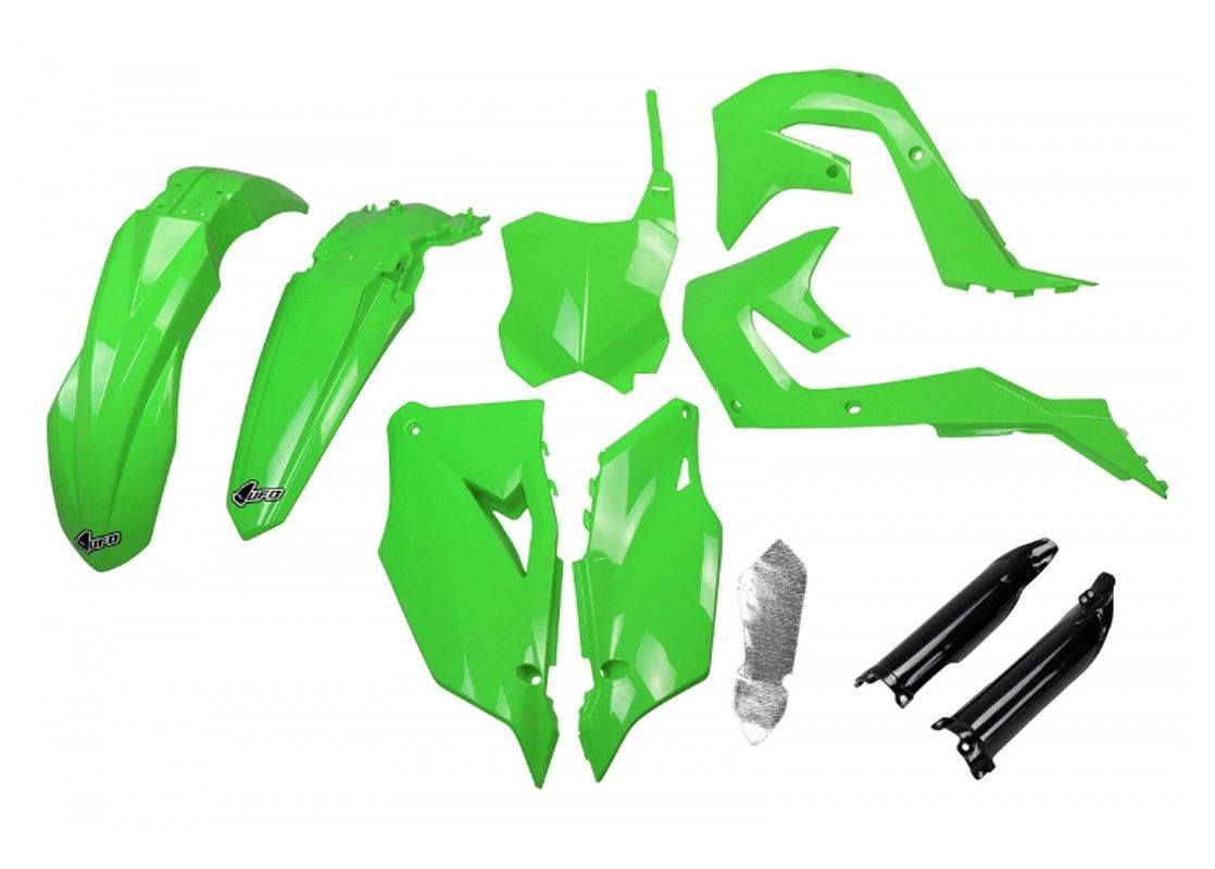 Ufo Komplet Plastików Full Kit Z Osłonami Teleskopów Amortyzatorów Kawasaki
