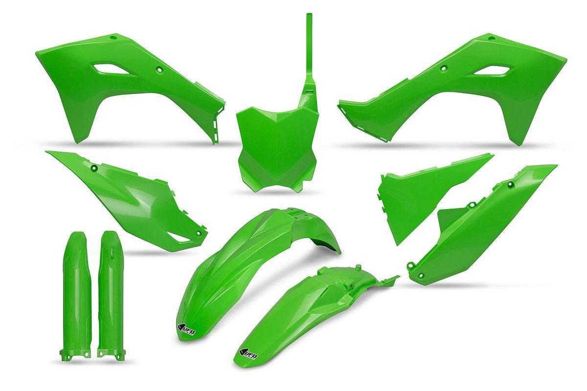 Ufo Komplet Plastików Full Kit Z Osłonami Teleskopów Amortyzatorów Kawasaki