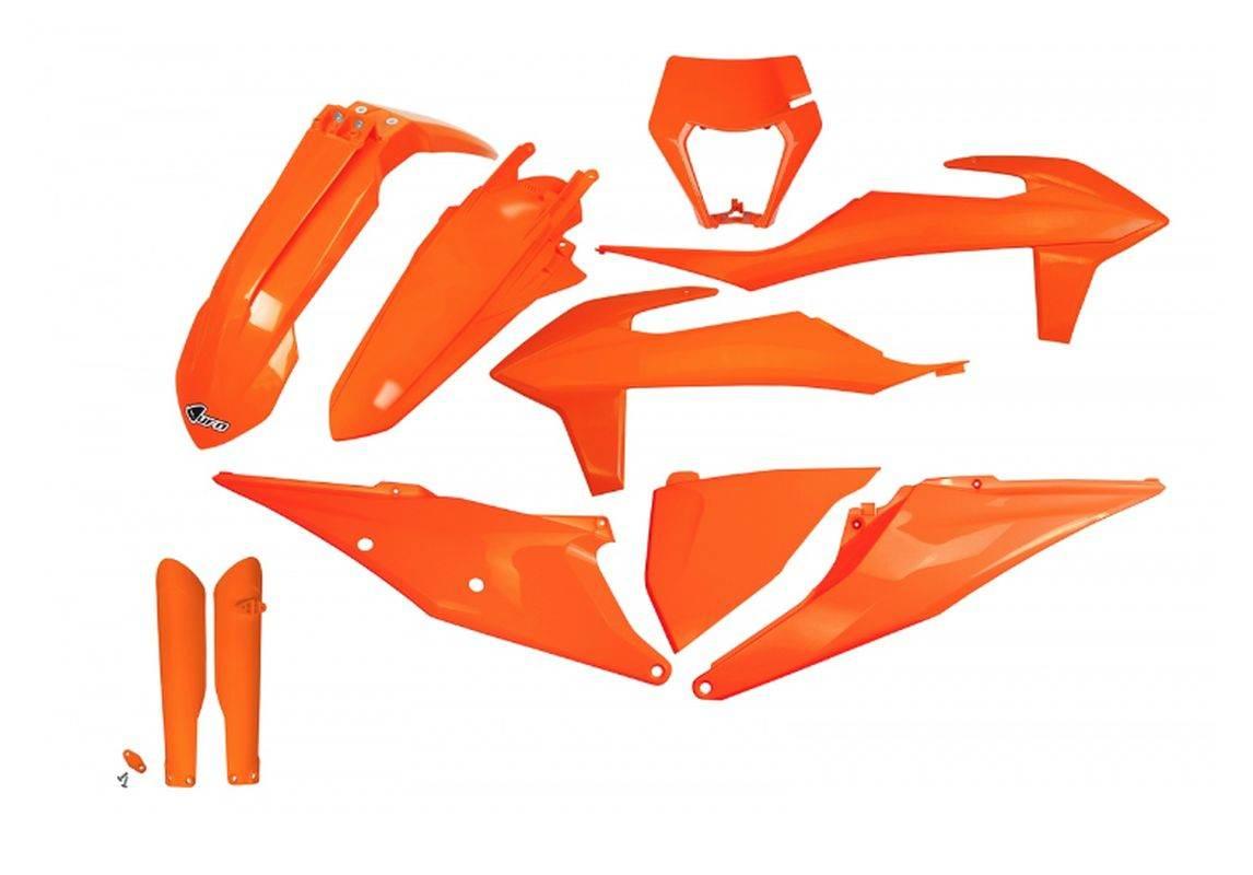 Ufo Komplet Plastików Full Kit Z Osłonami Teleskopów Amortyzatorów Ktm Exc