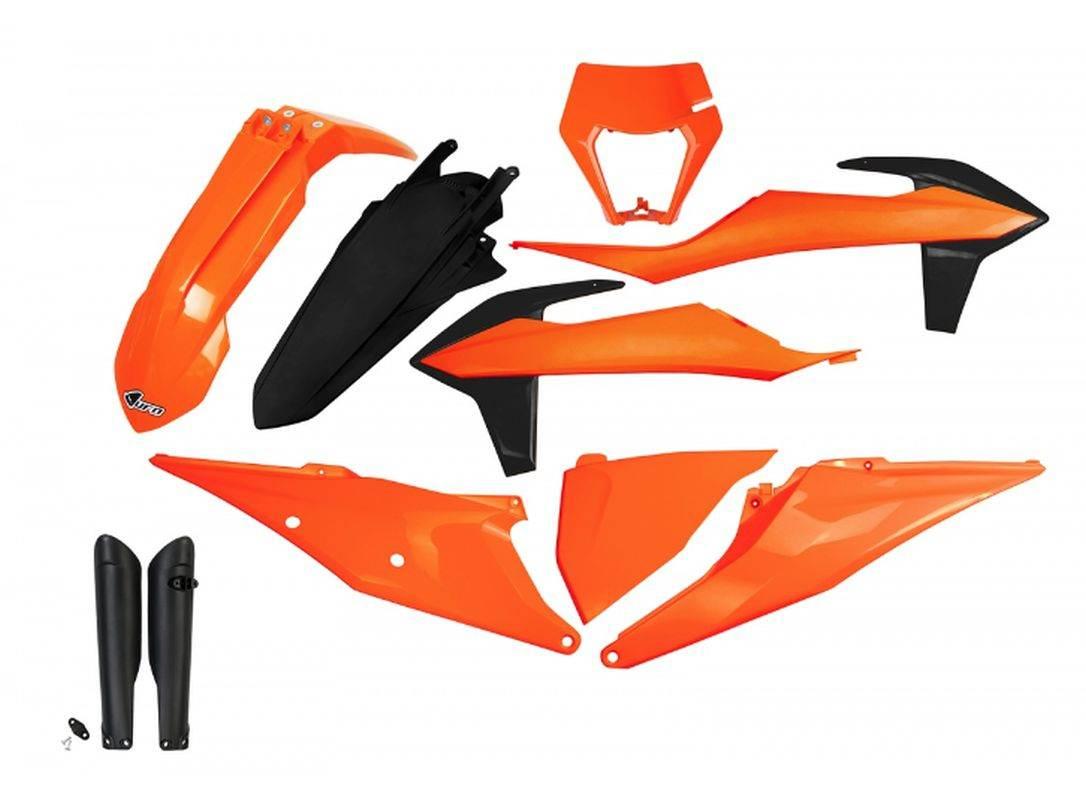 Ufo Komplet Plastików Full Kit Z Osłonami Teleskopów Amortyzatorów Ktm Exc