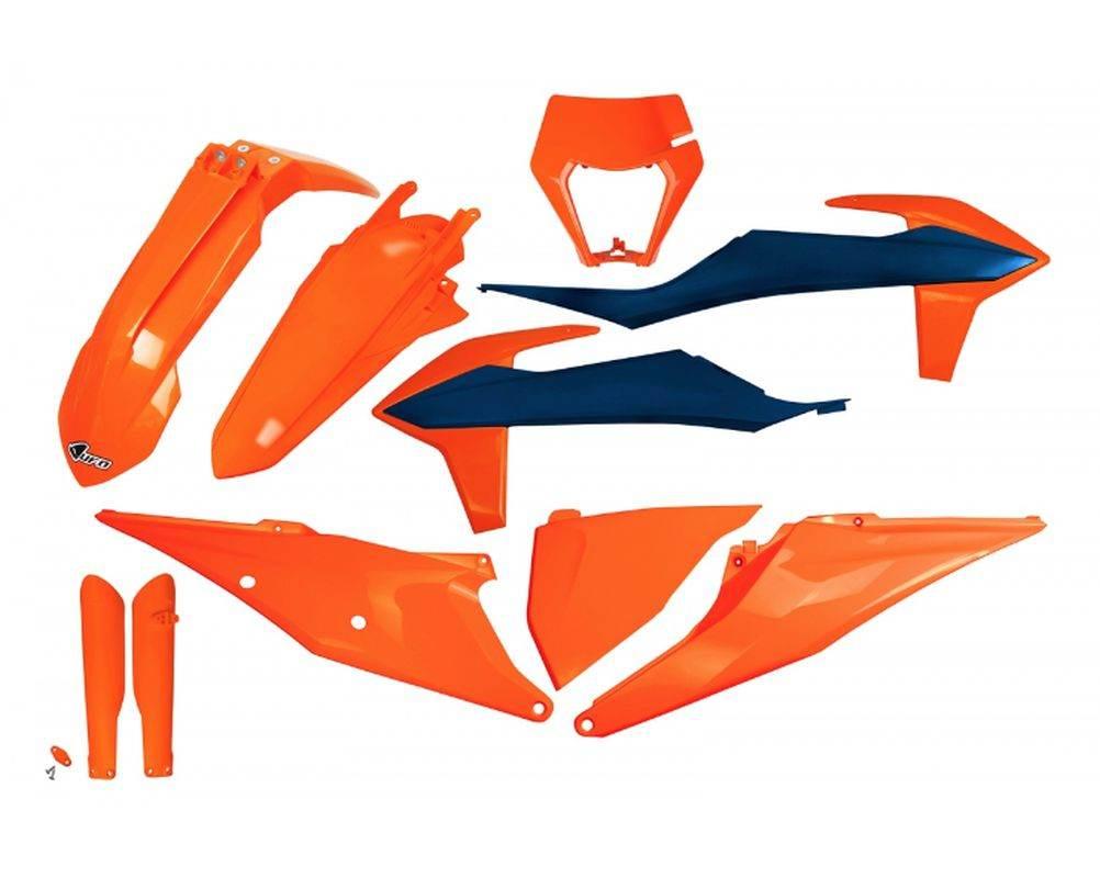 Ufo Komplet Plastików Full Kit Z Osłonami Teleskopów Amortyzatorów Ktm Exc