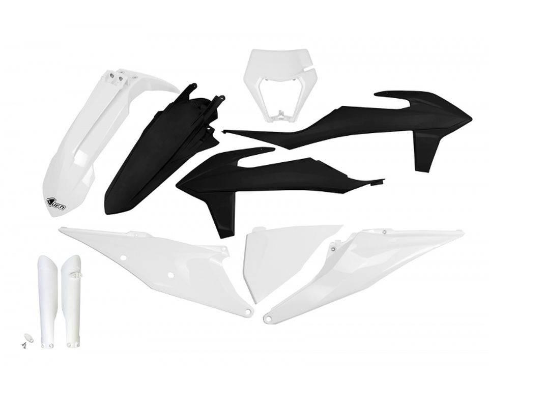 Ufo Komplet Plastików Full Kit Z Osłonami Teleskopów Amortyzatorów Ktm Exc