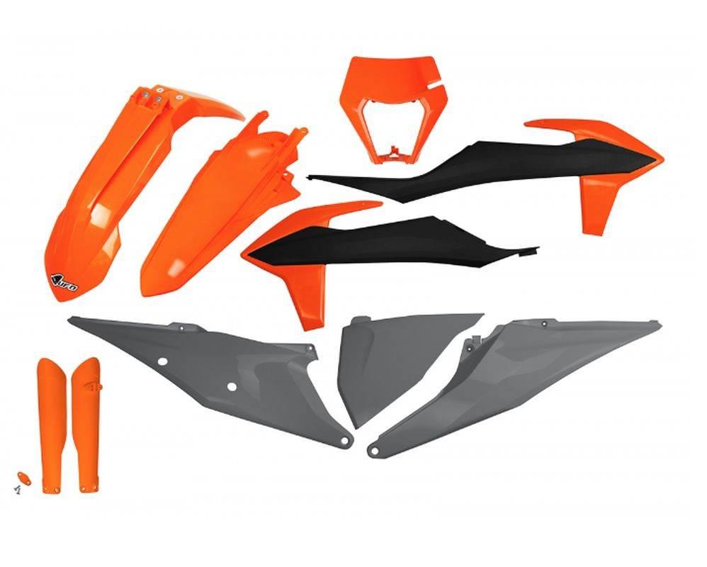 Ufo Komplet Plastików Full Kit Z Osłonami Teleskopów Amortyzatorów Ktm Exc