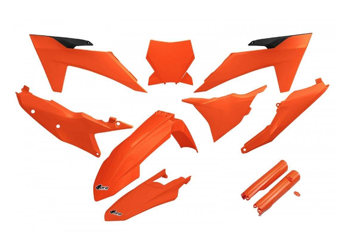 Ufo Komplet Plastików Full Kit Z Osłonami Teleskopów Amortyzatorów Ktm Sx 1