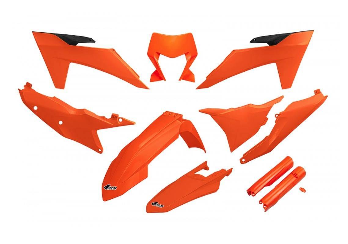 Ufo Komplet Plastików Full Kit Z Osłonami Teleskopów Amortyzatorów Ktm Exc
