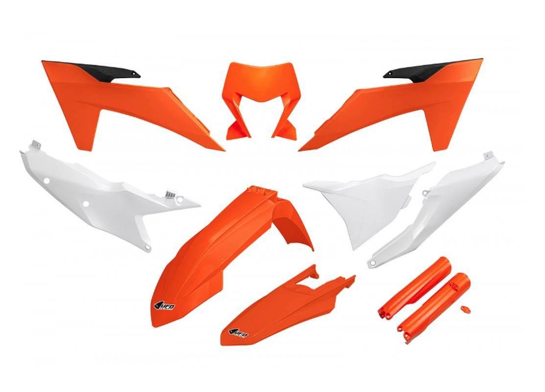 Ufo Komplet Plastików Full Kit Z Osłonami Teleskopów Amortyzatorów Ktm Exc
