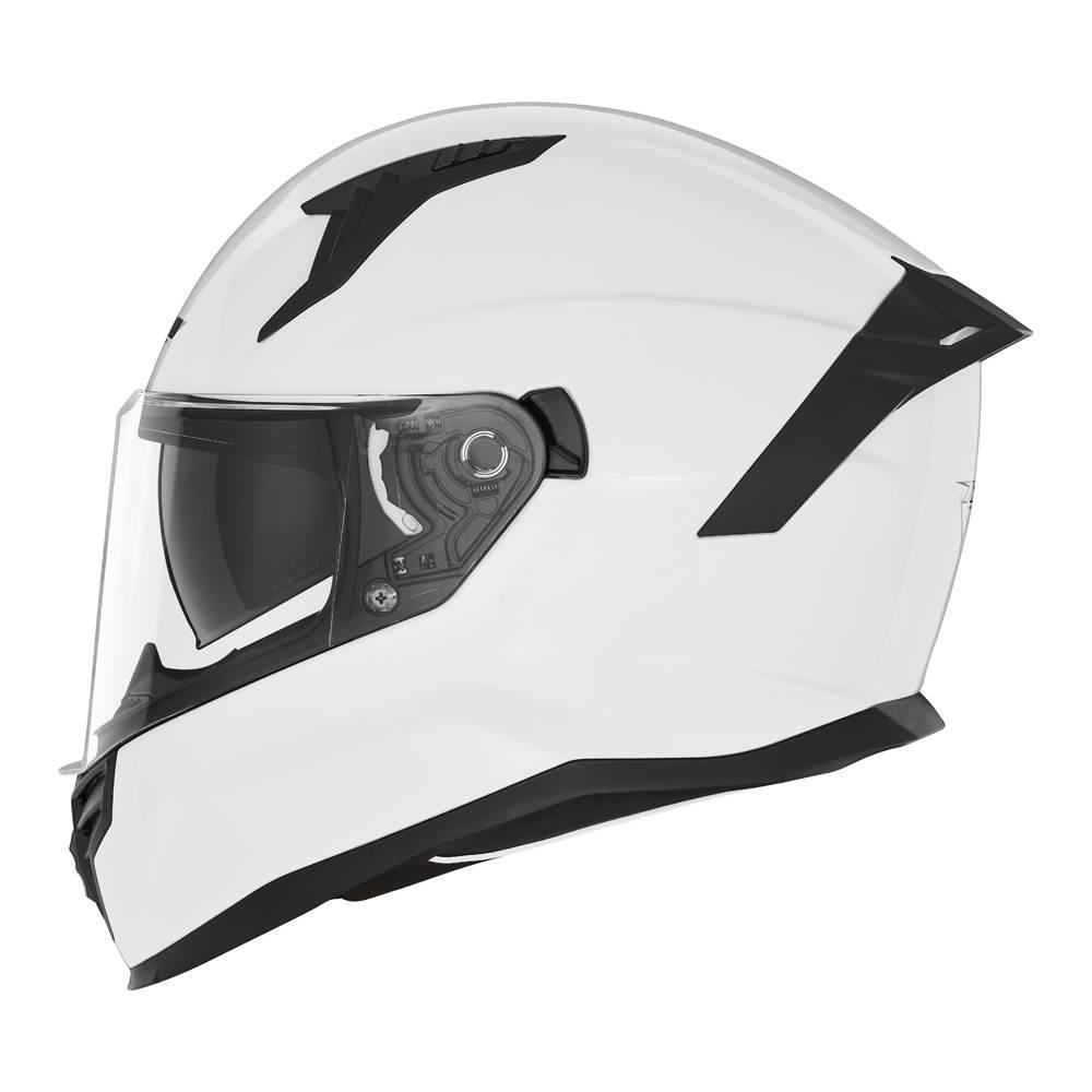 Nox Kask Integralny Full Face Z Blendą N401 Kolor Biały Połysk Rozmiar L