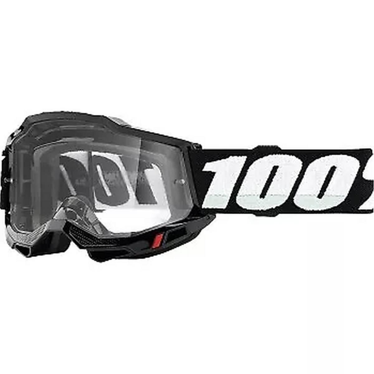 100 Procent Gogle Accuri 2 Youth/Junior Black - Kolor Czarny/Biały Szybka P