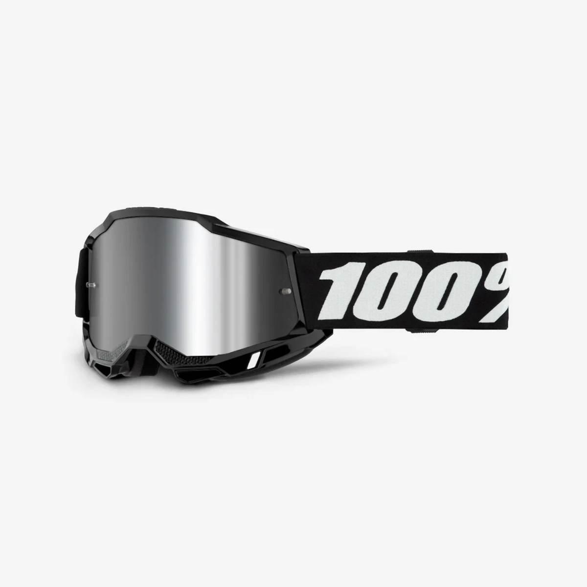 100 Procent Gogle Accuri 2 Session - Mirror Silver Lens - Kolor Czarny/Biał - zdjęcie 2