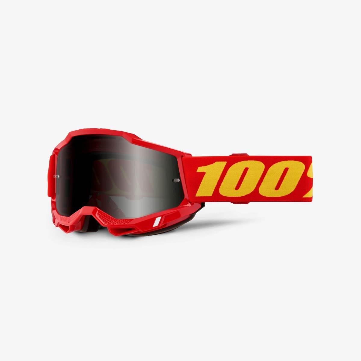 100 Procent Gogle Accuri 2 Sand Red - Smoke Lens - Kolor Czerwony/Żółty Szy