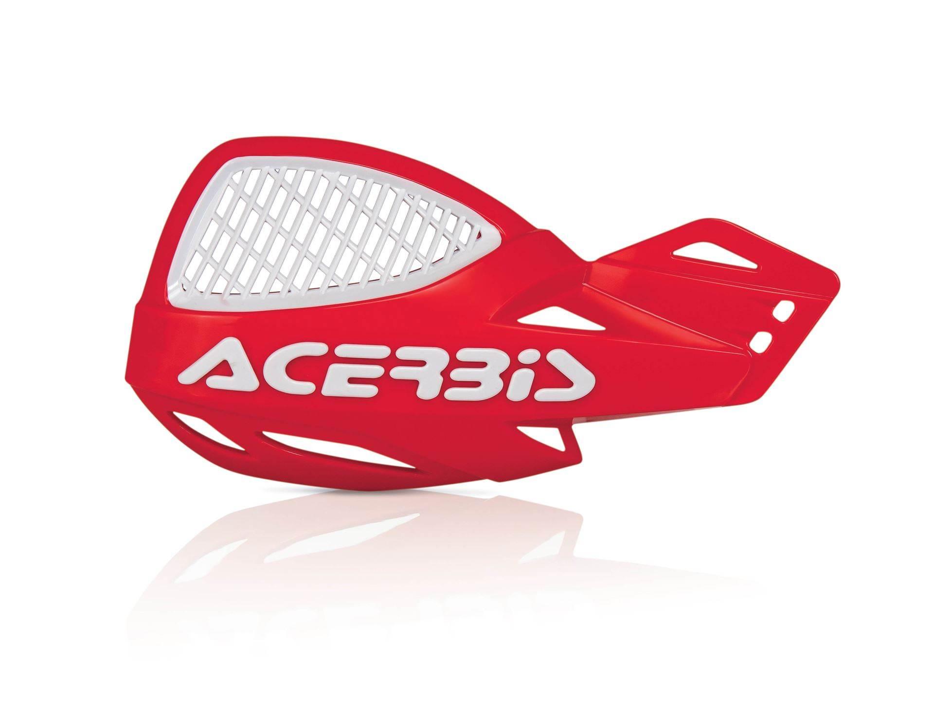 Acerbis Osłony Rąk Handbary Listki Mx Uniko Vented Kolor Biały Czerwony