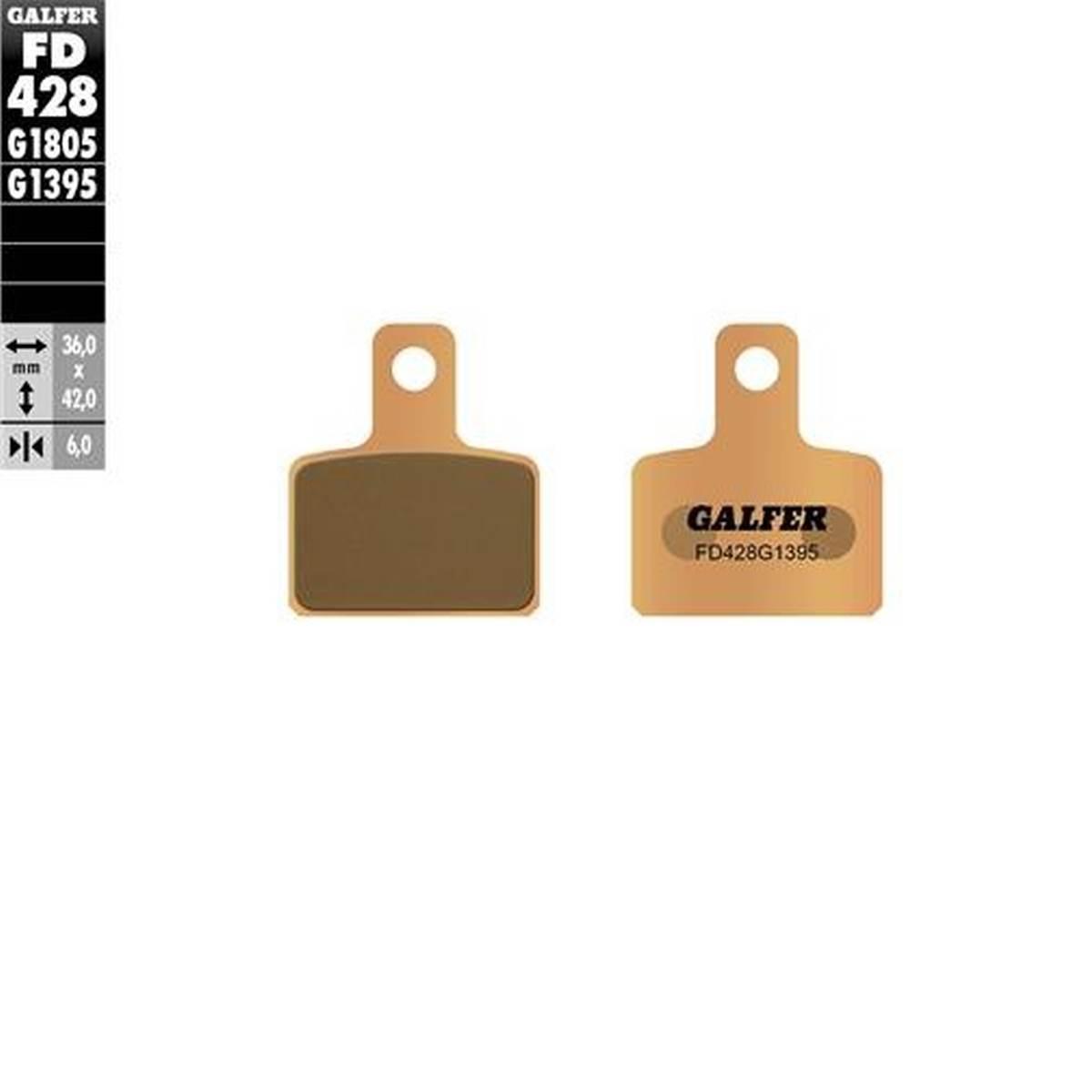 Galfer Klocki Hamulcowe Kh495 Spiek Metaliczny Złote Trial