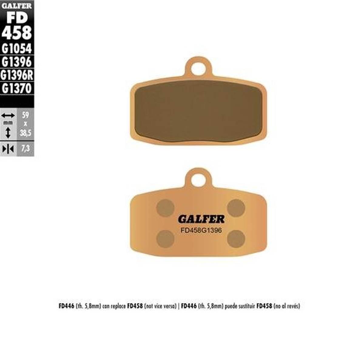 Galfer Klocki Hamulcowe Kh612 Spiek Metaliczny Grubość 7,3Mm Off Road