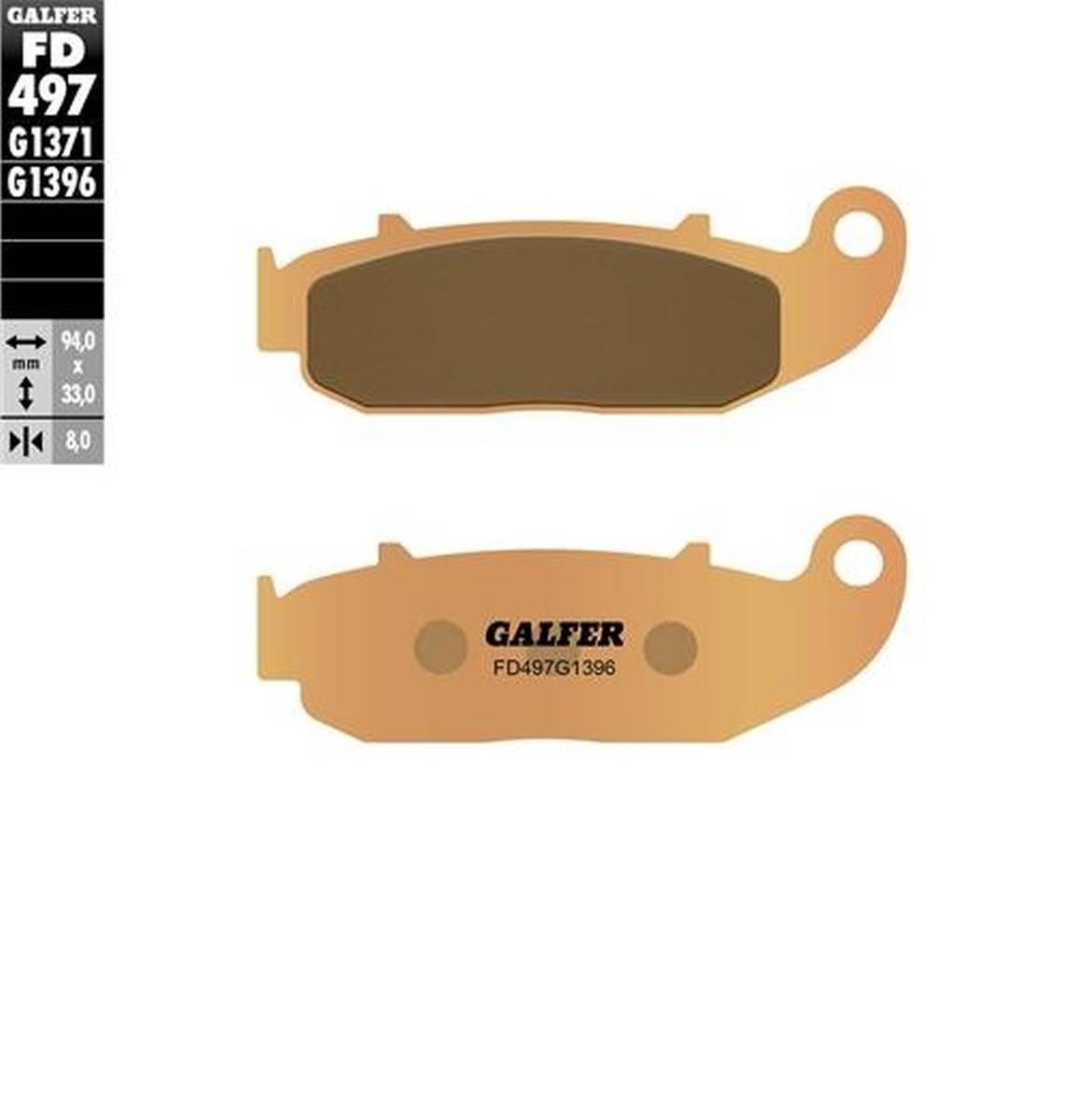 Galfer Klocki Hamulcowe Kh664 Spiek Metaliczny Złote Off Road Kove