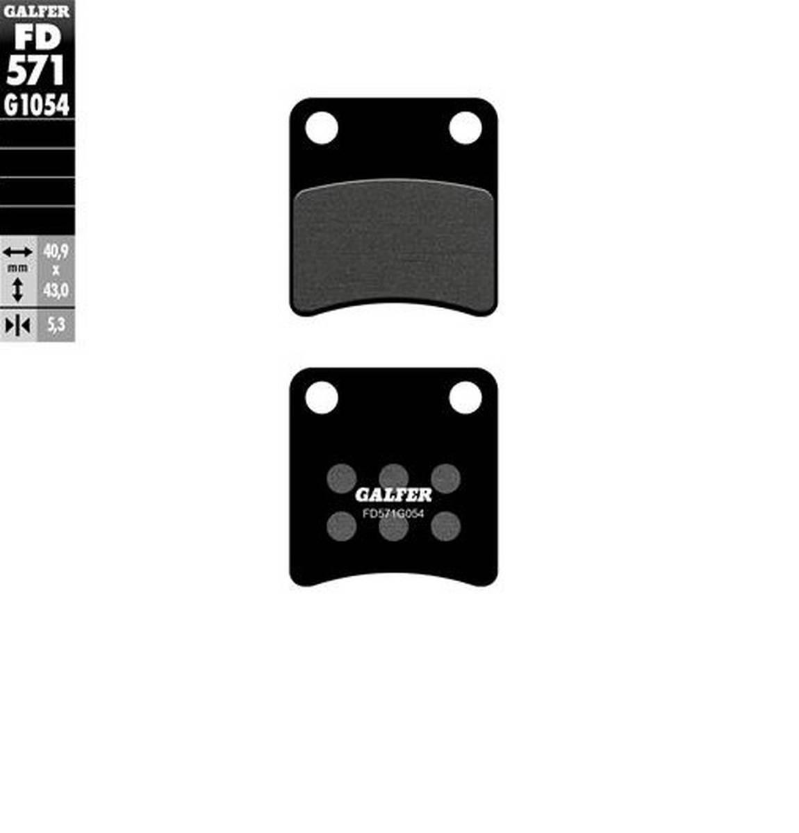 Galfer Klocki Hamulcowe Kh257/2 Półmetaliczne Parking Brake