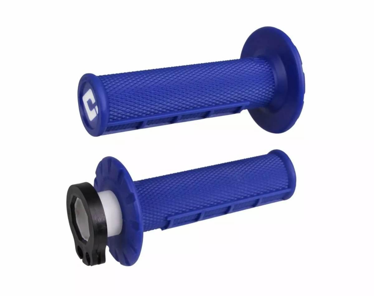 Odi Manetki Off Road Half Waffle Mx V2 Lock-On Grip Kolor Niebieski - zdjęcie 2