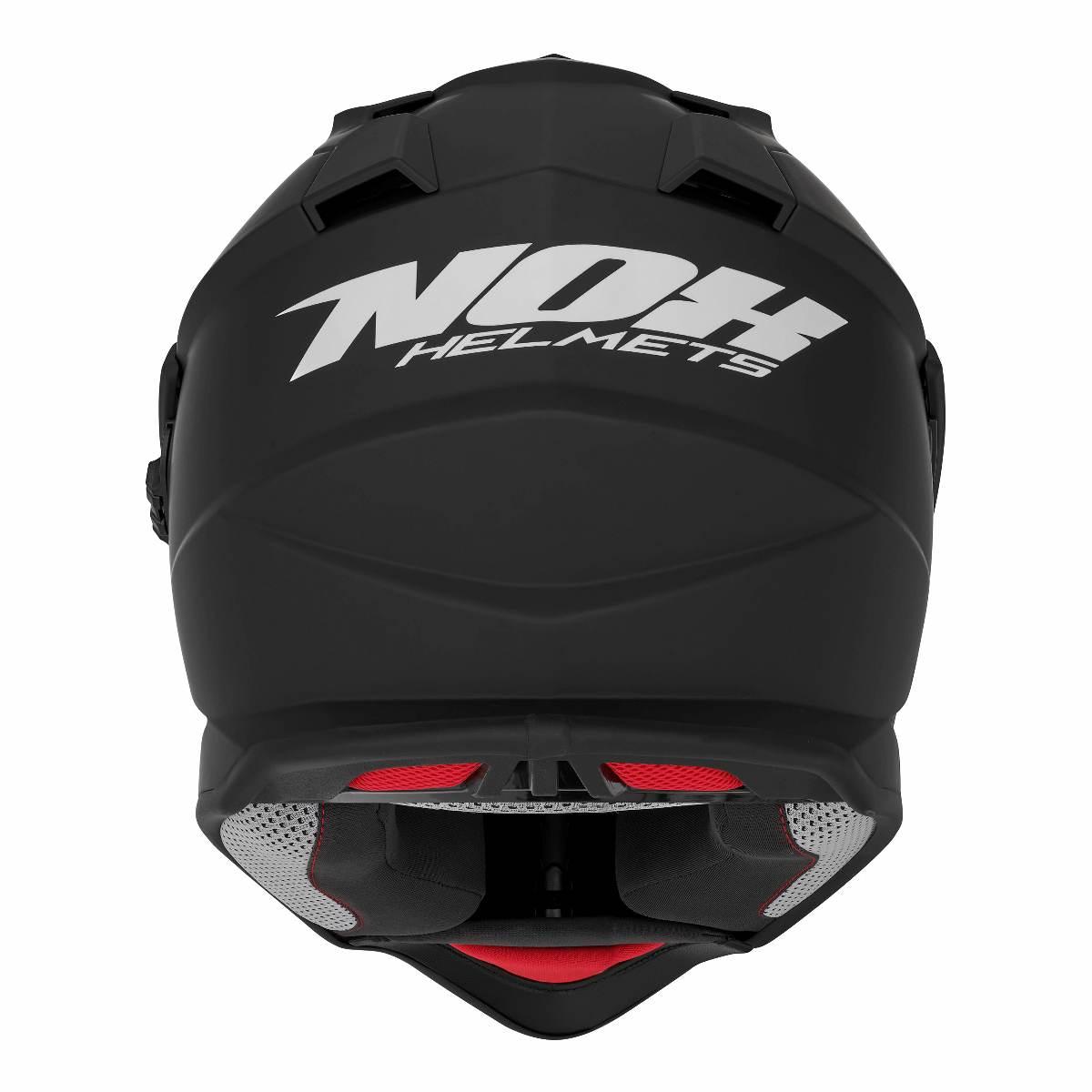 Nox Kask Offroad Trail Duosport Dual N312 Solid Z Szybką I Blendą Kolor Cza - zdjęcie 3