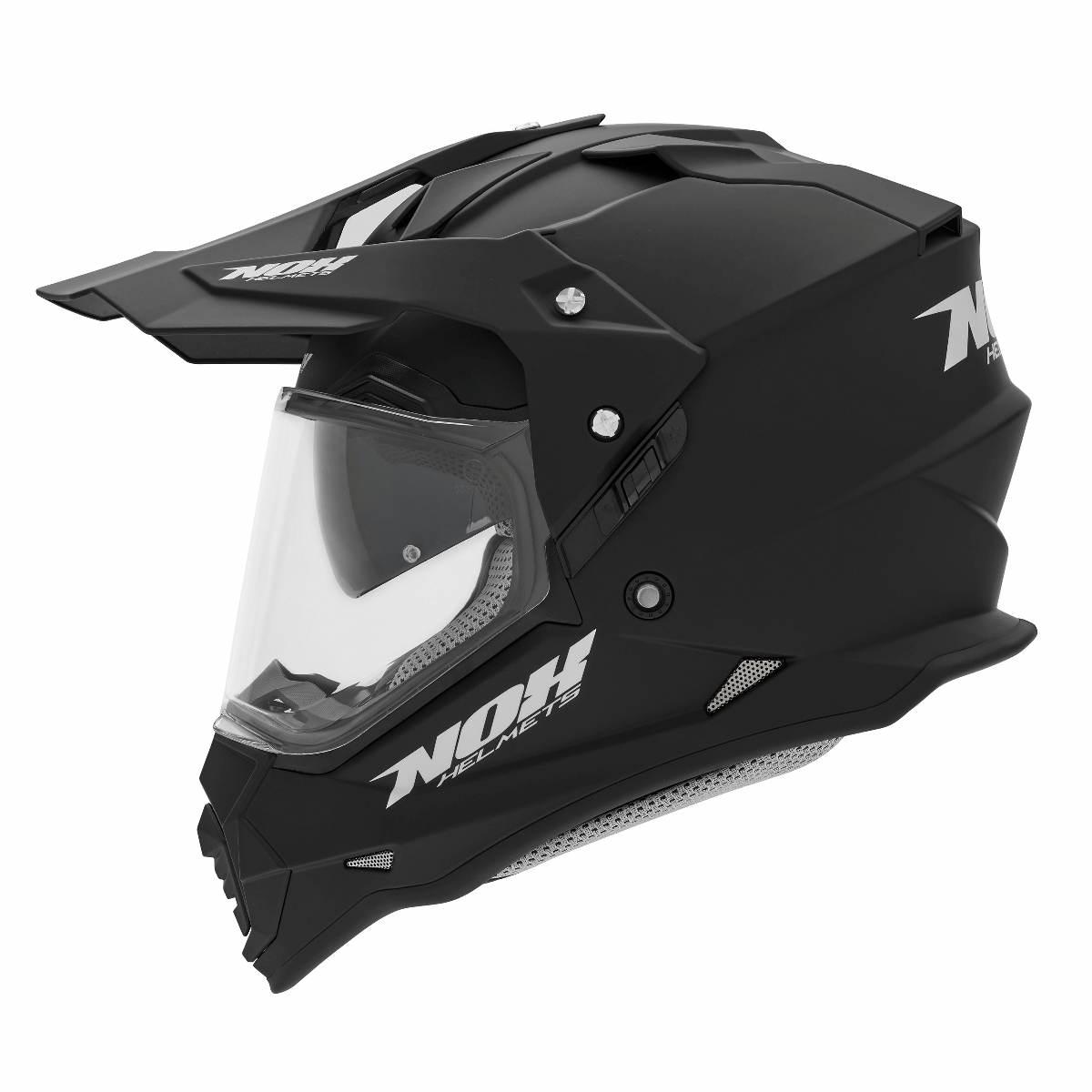 Nox Kask Offroad Trail Duosport Dual N312 Solid Z Szybką I Blendą Kolor Cza