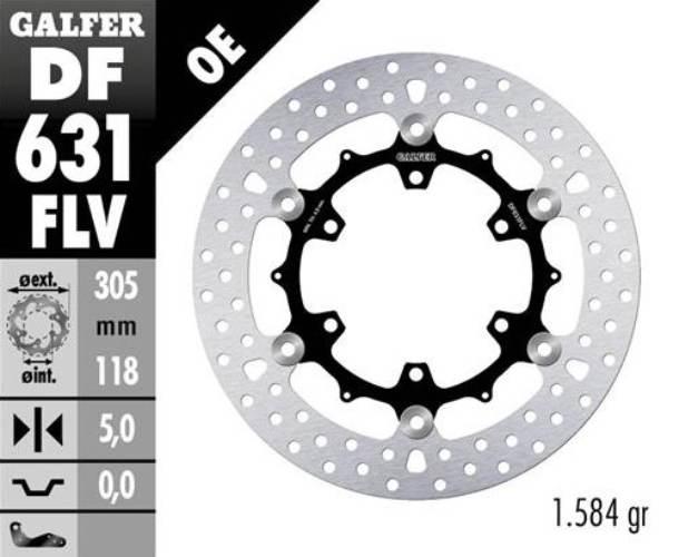 Galfer Tarcza Hamulcowa Przód Bmw K100/K1100/R850/R1100 305X118X5