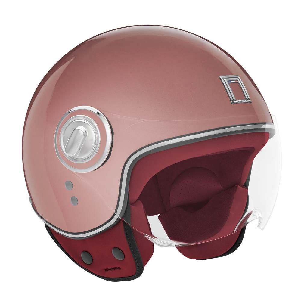 Nox Premium Kask Otwarty Jet Idol Solid Kolor Różowy/Złoty Rozmiar Xs