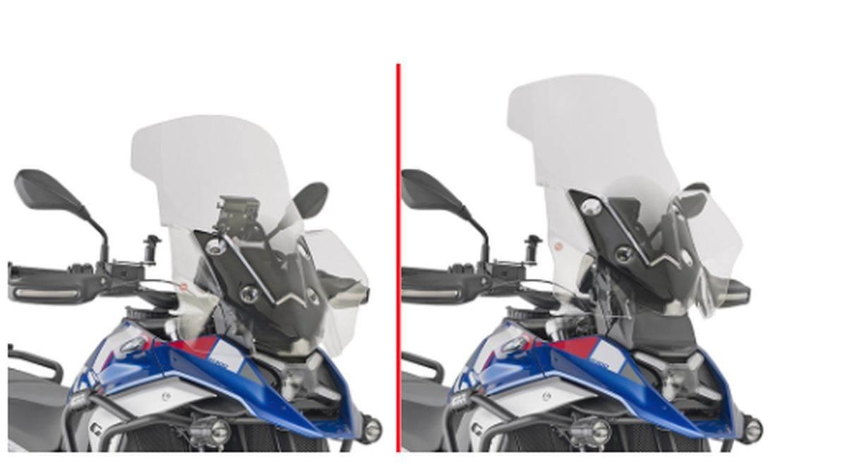 Kappa Szyba Bmw R 1300 Gs '24-'25 65 X 54 Cm Przezroczysta Do Modeli Bez Ra