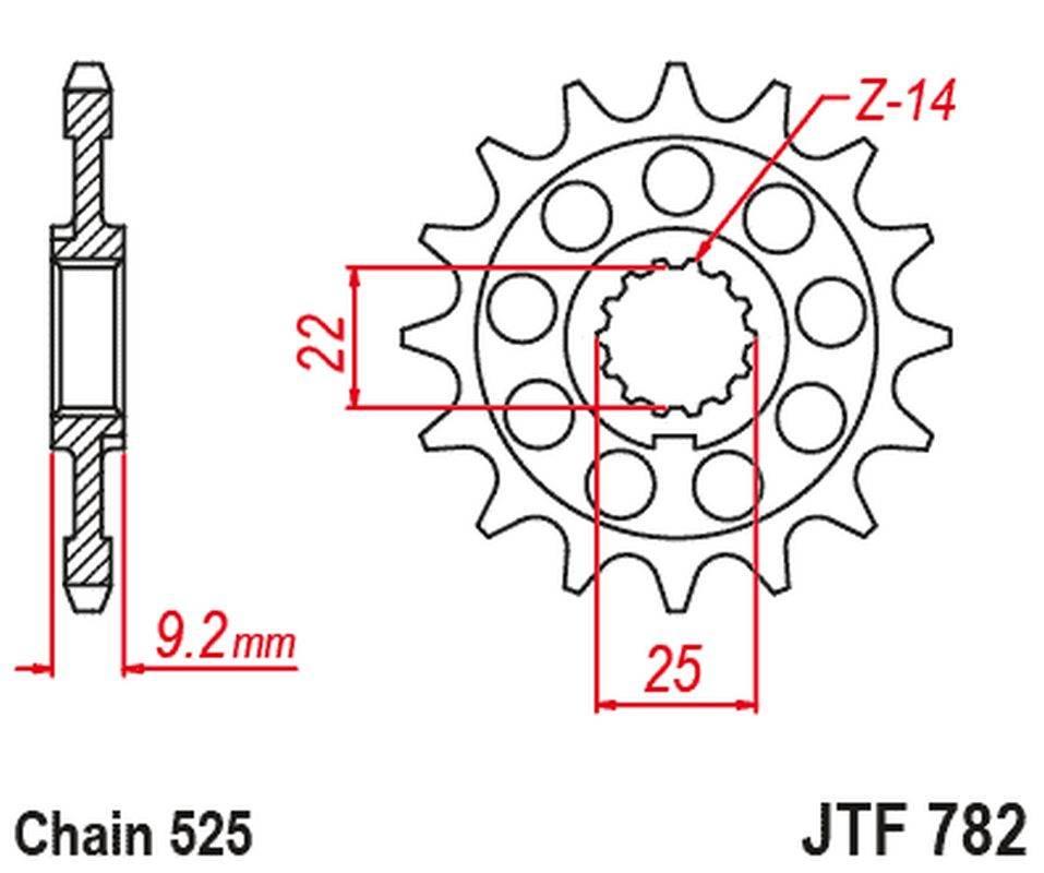 Jt Zębatka Przednia 2129 16 Benelli Leoncio 800 '22-'23, Tornado 900 '02-'0