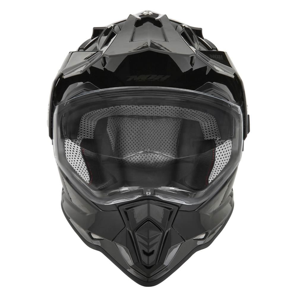 Nox Kask Offroad Trail Duosport Dual N312 Solid Z Szybką I Blendą Kolor Cza - zdjęcie 2